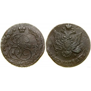 Rosja, 5 kopiejek, 1781 EM, Jekaterinburg