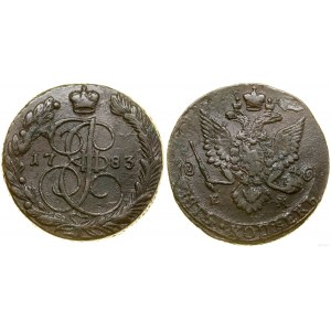 Rosja, 5 kopiejek, 1783 EM, Jekaterinburg