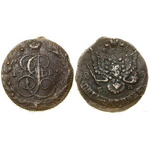 Rosja, 5 kopiejek, 1785 EM, Jekaterinburg