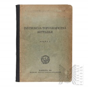 II RP Manuale topografico di artiglieria Varsavia 1931