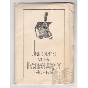 PSZnZ 12 Postcards - Description of Polish Army Uniforms 1740-1939