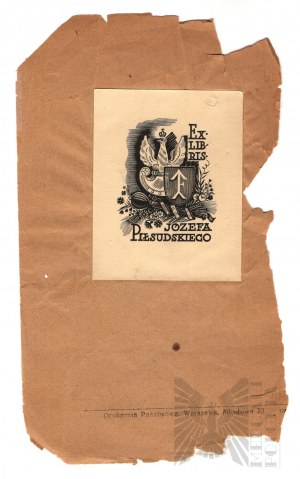 Stanisław Ostoja-Chrostowski (1900-1947), II RP Ex Libris Biblioteki Józefa Piłsudskiego