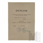 II RP KATYŃCZYK Kapitan Geografii - 28PAL Dwa Nadania Odznaczeń Medal za Długoletnią Służbę i Srebrny Krzyż Zasługi