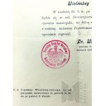 II RP Invito nominativo per (Ludwik Pluciński?) alla serata del Dipartimento Militare della N.K.N. del 21 marzo a Piotrków