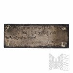 Plaque commémorative de Wladyslaw Gomulka pour la République populaire de Pologne