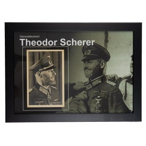2 WŚ / III Rzesza - Oryginalny Podpis Theodor Scherer