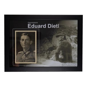 WW2 / Third Reich Original Signature of Colonel General Eduard Dietl