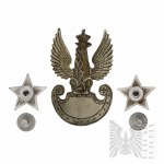 PSZnZ Orzeł Polski Na Czapkę wz.39 - Spink & Sons i 2 Gwiazdki