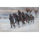 Jerzy KOSSAK (1886-1955), Na patrolu (1927)