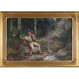 Adam SETKOWICZ (1876-1945), Muzykujący góral (1919)