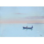 Soter August JAXA-MAŁACHOWSKI (1867-1952), Łódź na spokojnym morzu (1927)