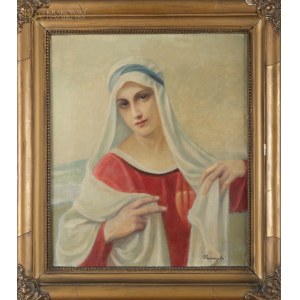 Józef UNIERZYSKI (1863-1948), Maria w welonie
