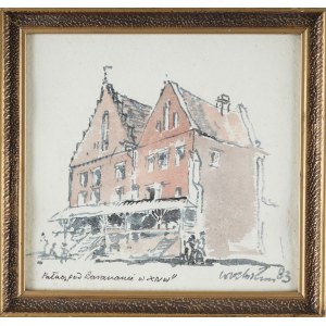 Wiktor ZIN (1925-2007), Pałac pod Baranami w XIV wieku (1983)