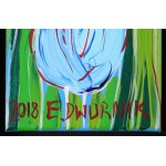 Edward DWURNIK (1943-2018), Niebieski tulipan (2018)