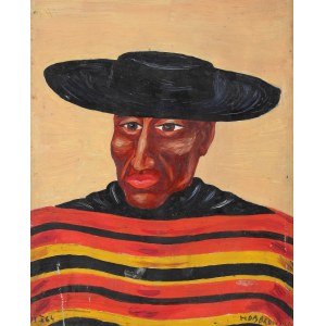 Halina DĄBROWSKA (1926-1996), Meksykanin | Maska (kompozycja dwustronna) (1964)