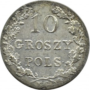 Powstanie Listopadowe, 10 groszy 1831 K.G., Warszawa, UNC