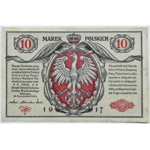 General Government, 10 marks 1916, series A, tickets... General, RARE
