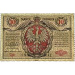 General Government, 10 marks 1916, series A, tickets... General, RARE