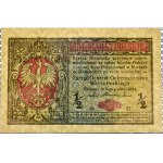 General Government, 1/2 mark 1916 General, series B, PMG 64 EPQ