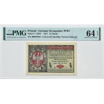 General Government, 1/2 mark 1916 General, series B, PMG 64 EPQ