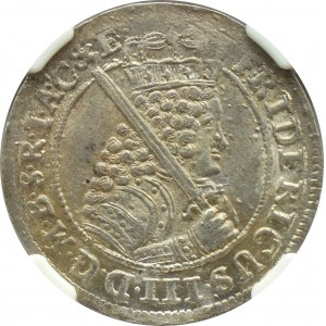 Germany, Brandenburg-Prussia, Frederick III, ort 1698 SD, Königsberg, NGC MS65