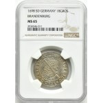 Germany, Brandenburg-Prussia, Frederick III, ort 1698 SD, Königsberg, NGC MS65