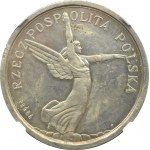 II RP, Nike, 5 złotych 1927, Warszawa, PRÓBA, NGC PROOF