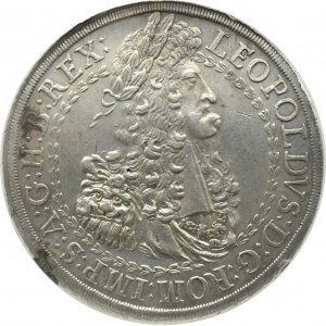 Austria, Tyrol, Leopold I, two-alar (Doppelter Reichstaler), Hall, NGC AU Details