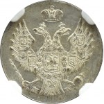 Zabór Rosyjski, Mikołaj I, 5 groszy 1840 MW, Warszawa, NGC MS62