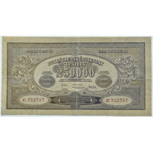 II RP, 250000 marks 1923, series AY, numbering wide