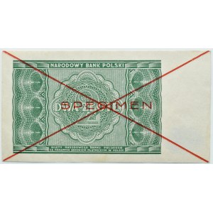 RP, 2 złote 1946, Warszawa, czerwony nadruk SPECIMEN, UNC