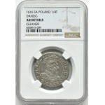 Zygmunt III Waza, ort 1616, Gdańsk, popiersie z kołnierzem, NGC AU Details
