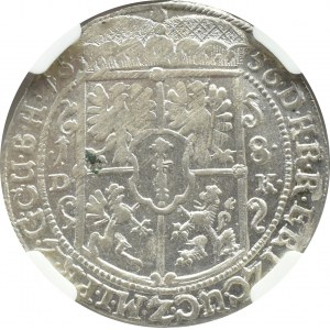 Prusy, Fryderyk Wilhelm, ort 1656 DK, Królewiec, NGC MS63 - bardzo rzadki!