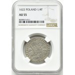 Sigismund III Vasa, ort 1622, Bydgoszcz, PRVSM, NGC AU55