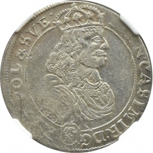 Jan II Kazimierz, ort 1668 T.L.B., Bydgoszcz, NGC AU Détails