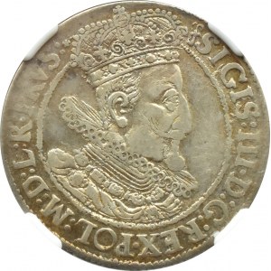 Zygmunt III Waza, ort 1616 PRVS:, Gdańsk, szeroka kryza, NGC XF45