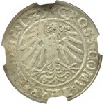 Zygmunt I Stary, grosz 1535 PRVSSIE/PRVSSIE, Toruń, NGC AU58