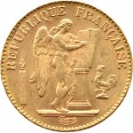 Francja, Republika, 20 franków 1897 A, Paryż, Geniusz