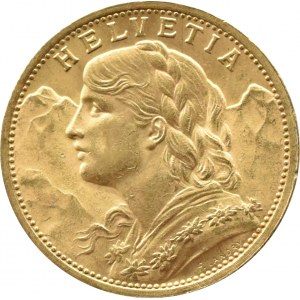 Switzerland, Heidi, 20 francs 1897, Bern, OLD BEAT, RARE