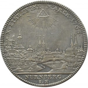 Germany, Nuremberg, Joseph II, thaler 1765 S.R. Nuremberg, VERY GOOD