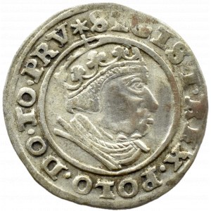 Sigismund I. der Alte, Stadtpfennig 1540 PRV, Danzig, RARE