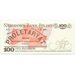 People's Republic of Poland, L. Waryński, 100 gold 1988, TH series, PMG 66 EPQ, LOW NUMBER