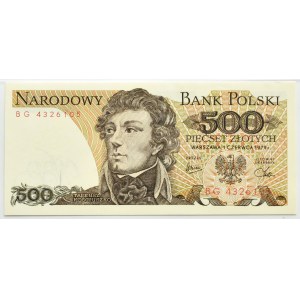PRL, T. Kosciuszko, 500 zloty 1979, série BG, PMG 66 EPQ