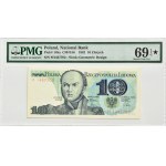 PRL, J. Bem, 10 gold 1982, M series, Warsaw, PMG 69 EPQ*.
