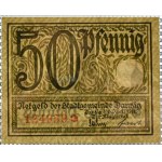 Wolne Miasto Gdańsk, 50 fenigów (pfennig) 1919, kolor zielony, PMG 65 EPQ