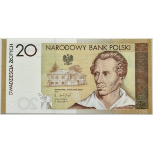 III RP, Juliusz Słowacki, 20 zl 2009, Warsaw, PMG 68 EPQ