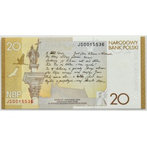III RP, Juliusz Słowacki, 20 zl 2009, Warsaw, PMG 68 EPQ