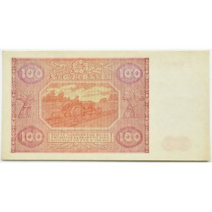RP, 100 złotych 1946, Warszawa, seria J, PIĘKNE!