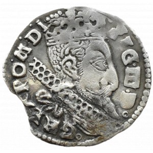Sigismund III Vasa, trojak 1599, Bydgoszcz, LEWART coat of arms without shield