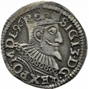 Sigismund III Vasa, trojak 1596, Poznań, VERY RARE